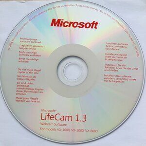 Vintage - Microsoft LifeCam 1.3 Webcam Software, 2006
